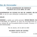 Governador em exercício do Rio, Ricardo Couto exonera Renan Miguel Saad, procurador-geral do estado; Bruno Dubeux assume o cargo