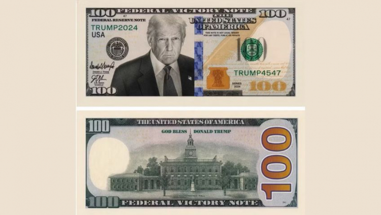 Trump divulga foto de nota de US$ 100 com seu rosto – Jovem Pan