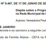 Prefeitura do Rio sanciona lei que cria espaço de acolhimento para família de alunos com TEA
