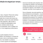 Airbnb contesta entendimento do STJ e reacende debate sobre locações por temporada
