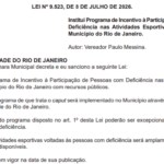 Rio cria programa que incentiva a participação de pessoas com deficiência e autistas no esporte
