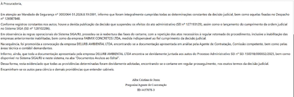 instituto alvo de operação policial deixa licitação de R$ 20 milhões parada por mais de 90 dias, apesar de ordem para conclusão