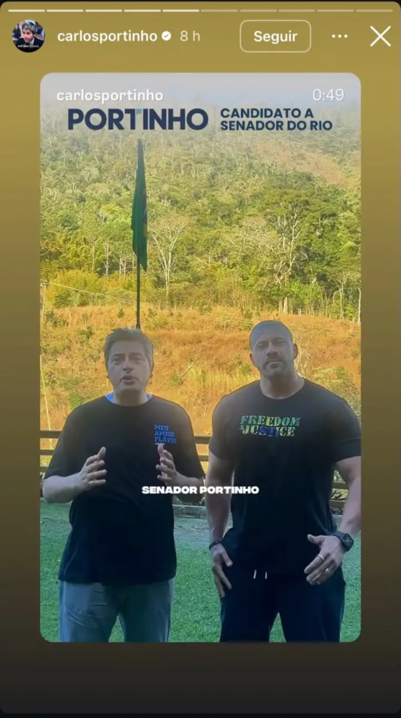 Moraes cobra explicações da defesa de Daniel Silveira após ex-deputado aparecer em vídeo de Carlos Portinho
