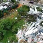 RS: cidade tem mais de 300 casas destelhadas após ventos de 100 km/h