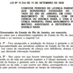 Servidores estaduais do Rio passam a ter direito a licença ampliada após nascimento de filhos com deficiência ou doença rara