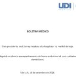 Após tratar pneumonia, ex-presidente José Sarney tem alta hospitalar