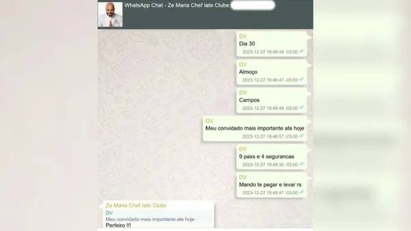 “Evita falar nome, até o meu”, alertou Vorcaro a chef de almoço para Moraes