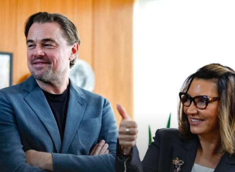 No Planalto, Janja e DiCaprio conversam sobre bioeconomia e meio ambiente