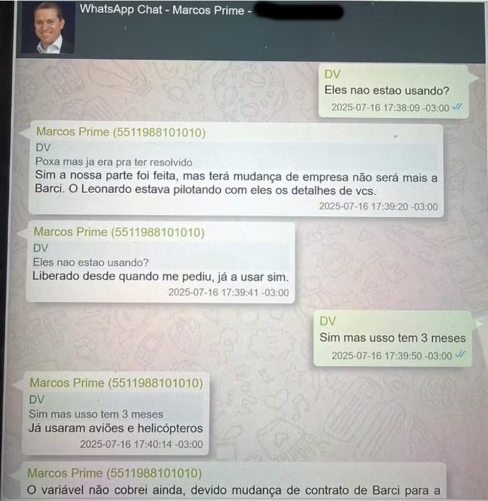 Imagens mostram Moraes em jatinho de Vorcaro após contrato de R$ 50 milhões