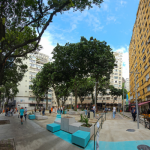 Praça Sarah Kubitschek, em Copacabana, passa por revitalização e ganha novos equipamentos