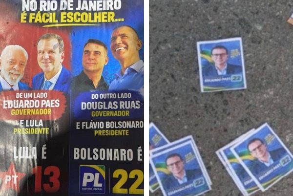 Paes vai à Justiça contra ‘santinhos falsos’ que o ligavam aos números de Lula e PL; mais de 200 mil eleitores digitaram ’13’ para governador do Rio