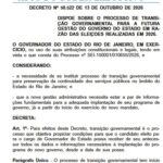 Couto oficializa transição para Douglas Ruas e dá prazo até 30 de outubro para secretários apresentarem as contas do governo