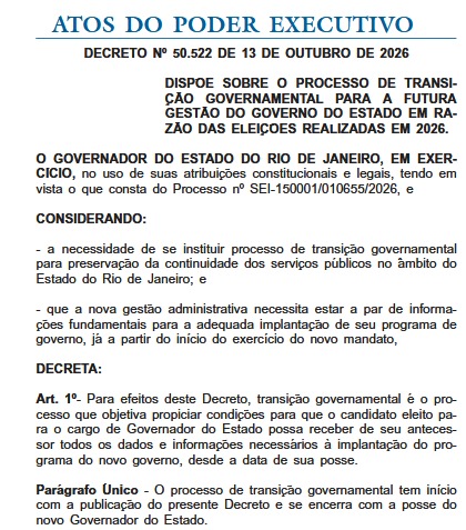 Couto oficializa transição para Douglas Ruas e dá prazo até 30 de outubro para secretários apresentarem as contas do governo