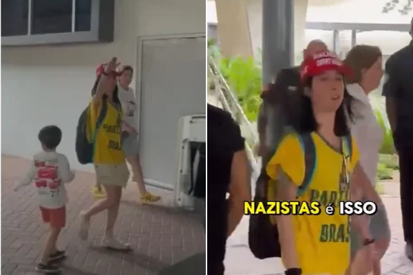 Mulher faz saudação nazista ao sair de votação em colégio em Botafogo e é denunciada por homem judeu; veja vídeo
